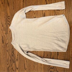 lululemon athletica Cream Crew Neck Sweater